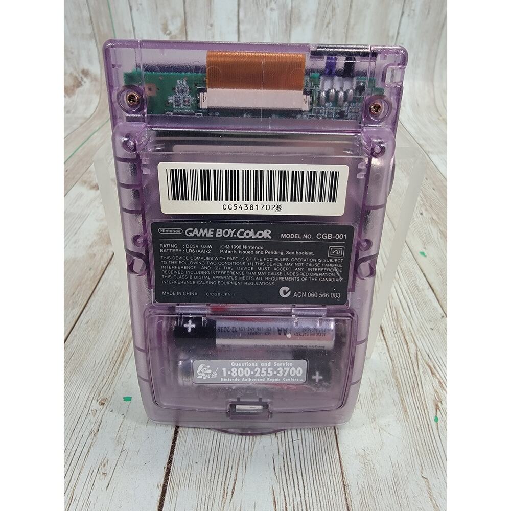 Nintendo Game Boy Color Handheld System Tested & Works Atomic Purple - Picture 2 of 8